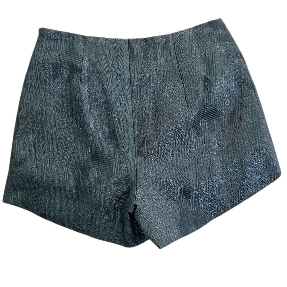 Darling Black Metallic Jacquard Shorts - Size XS - Picture 3 of 6